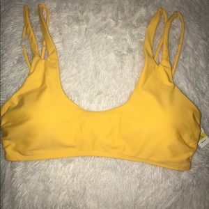 Yellow bikini top